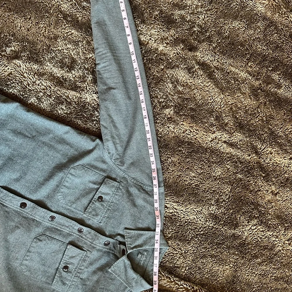 Unworn / NWOT LL Bean Men’s slim fit Chamois Shirt Medium Tall. Gray. - Picture 4 of 7